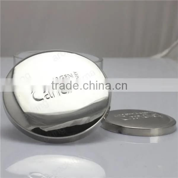 Luxury Brand Logo Stainless Steel Lid, Metal Caps & Lids With Packaging Box