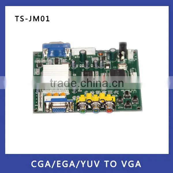 Factory direct supply!CGA/EGA/YUV to VGA Game Converter Board Supports VGA Output 640*480,800*600,1024*768,1360*768