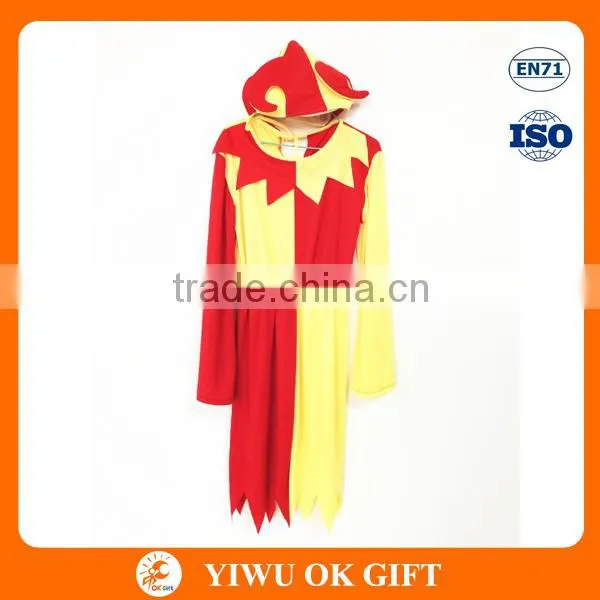 Red and yellow professional clown fancy dress / costumes / clothes