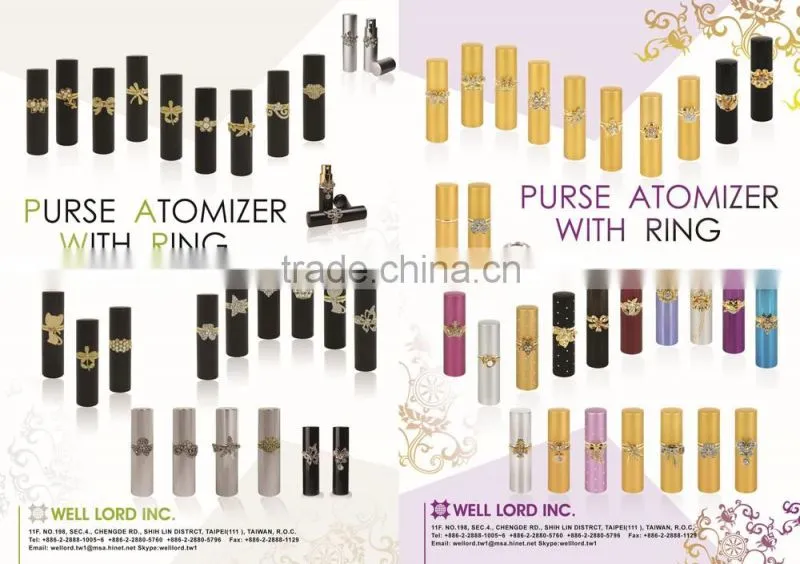 Hot selling amber fragrance perfume atomizers PET bottles