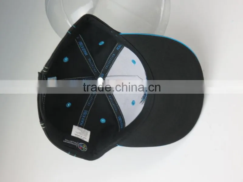 Round flat brim snapback hats for children