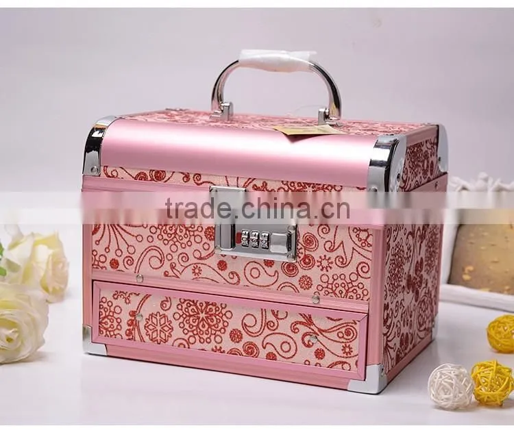 custom paper cosmetic gift box with code lock for top sale