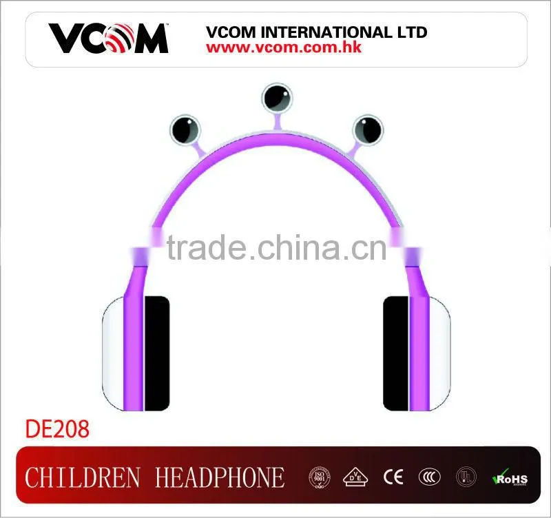 VCOM 6 to 12 Years old Colorful Children Headphones