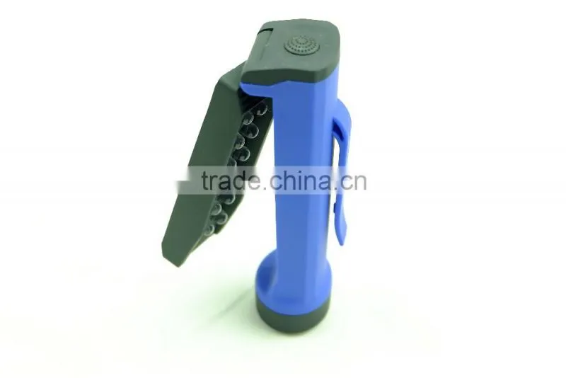 12 LED Work Torch Light Universal rotating 4*AAA battery Work Lamp Magnet Plastic