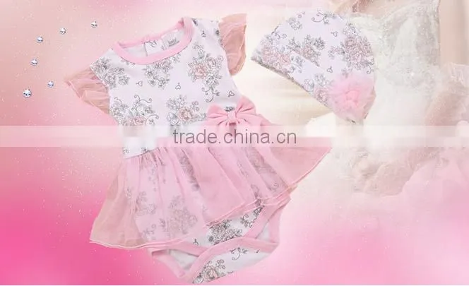 Summer baby girl 100% comfortable cotton cute dress