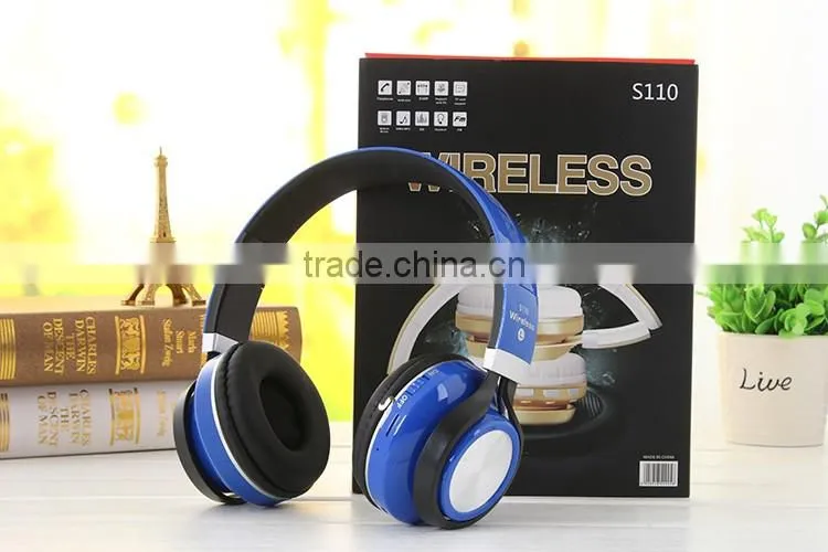 NEW SNHALSAR S110 big daddy bass bluetooth headphone, wireless headset with mic