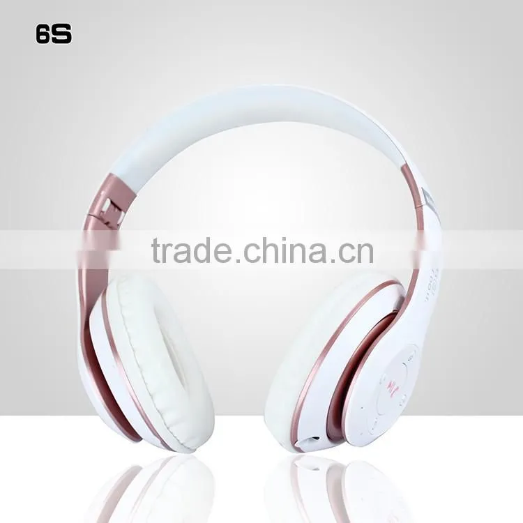 SNHALSAR 6S stereo bluetooth wireless headset headphone Bluetooth Headphone with microphone