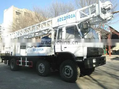 High drilling ability!! 200m type truck mounted water well drilling rig