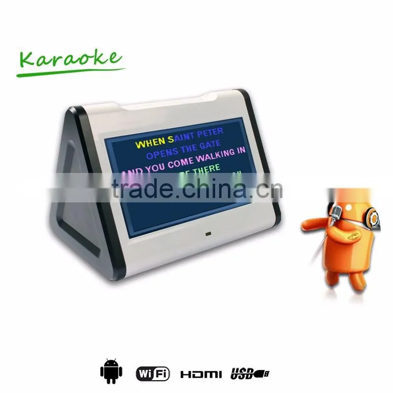 Professional blutooth jukebox,touch screen wifi Karaoke player