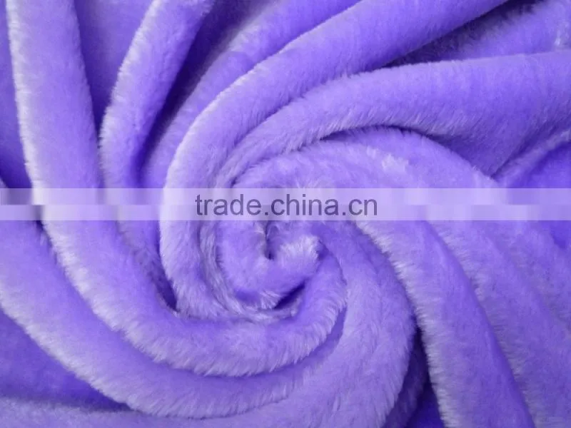 100% polyester knitting long pile pv plush fabric for felt/lining/Upholstery
