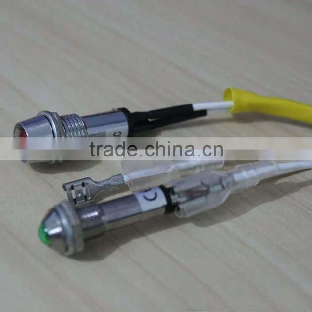 Green 12V led signal light 8mm Fast Delivery FL1-24
