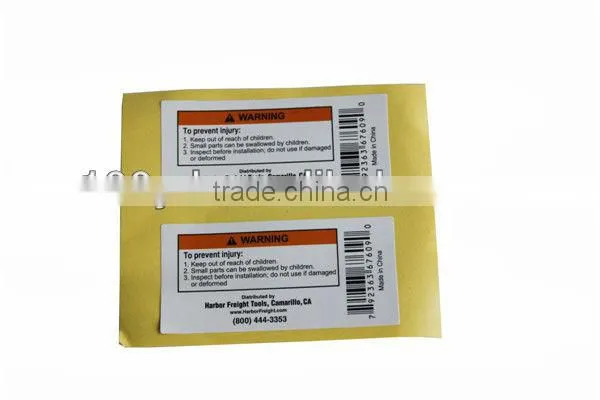 2013 Cheap shipping label stickers printing/fancy adhesive stickers