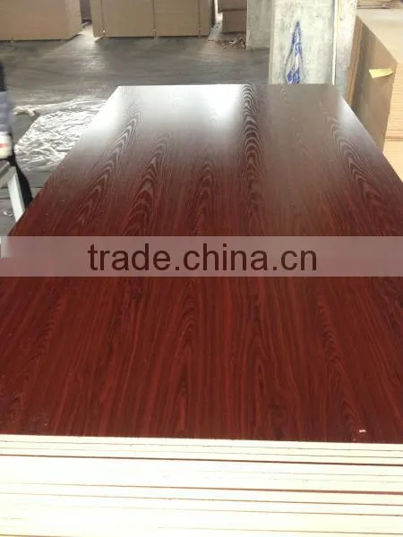 18mm walnut melamine mdf board from Linyi