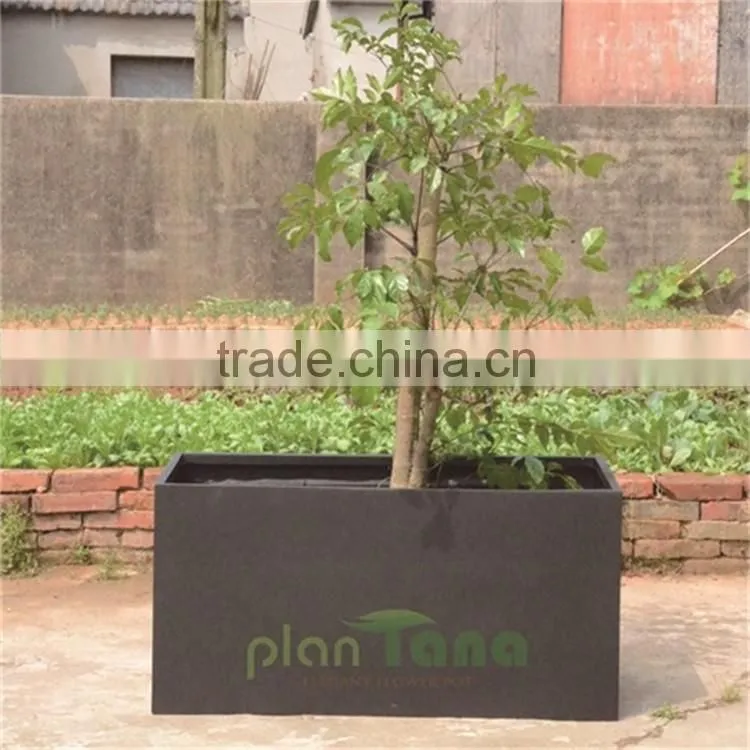 garden use rectangle painted color GRC urn