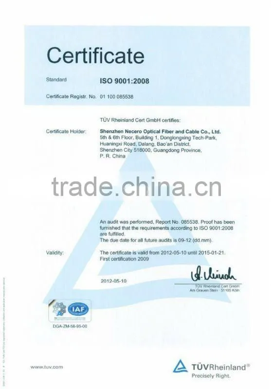 Bulk 50/125 OM3, 10 Gigabit Rated Multimode Fiber Optic Distribution Style Cable
