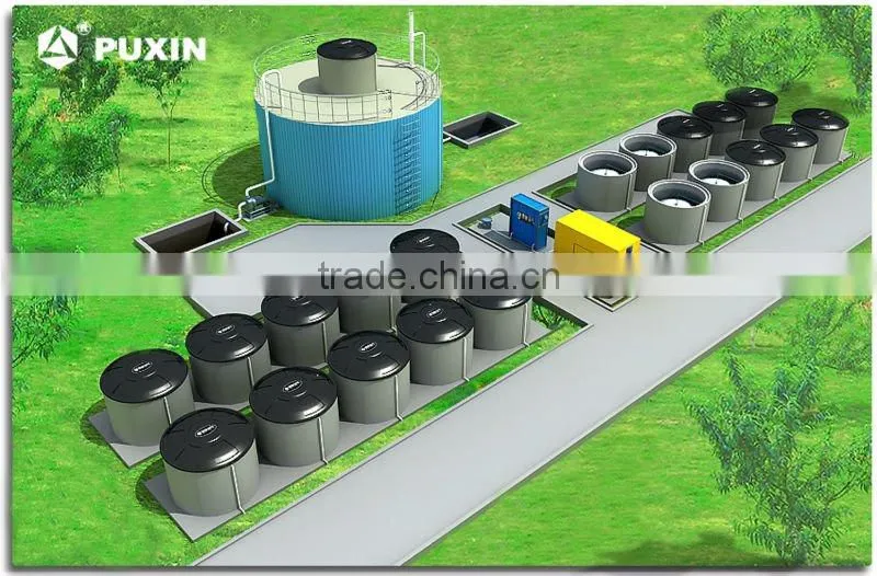 PUXIN commerical biogas plant for farm
