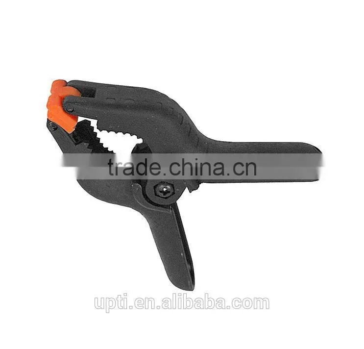 Taiwan Made High Quality DIY Tool 4" Flex-Jaw Heavy Duty Plastic Spring Clamp