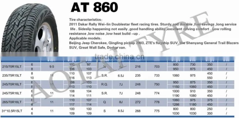 215/70R15LT 245/75R16LT good pcr tyre radial pcr tyres pcr tyre price