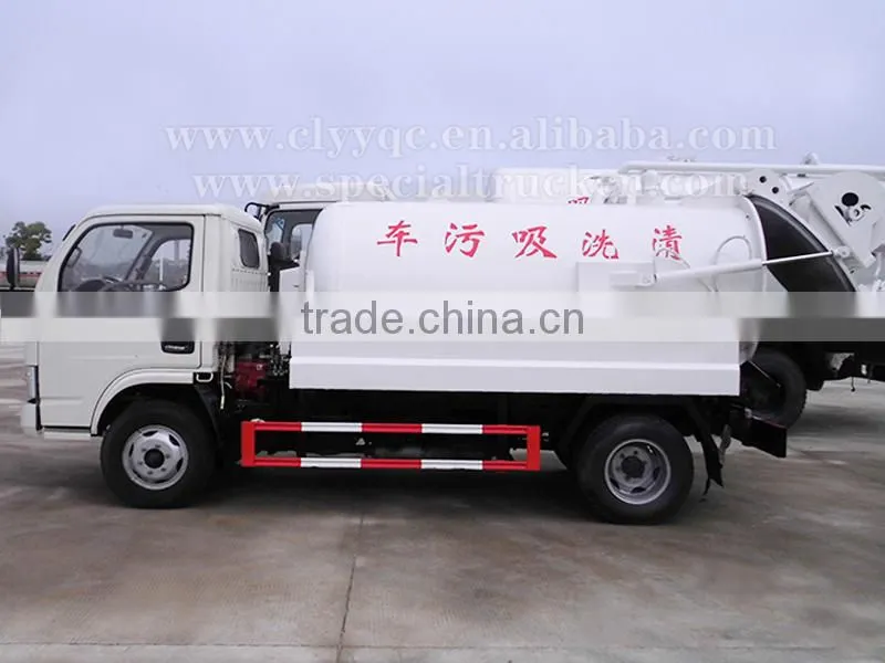 dongfeng high pressure drain cleaning truck with large volume