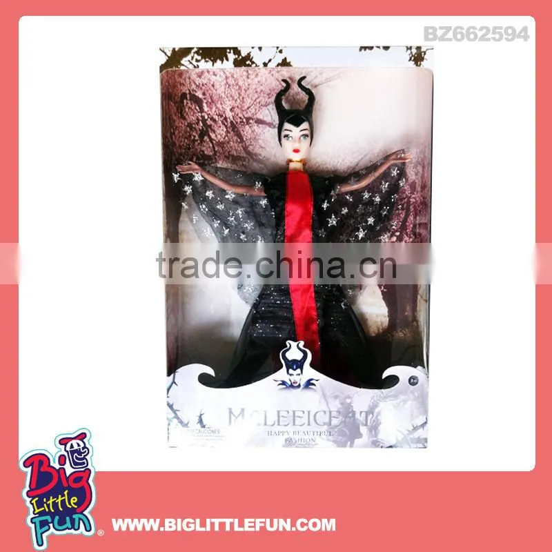 11 inch solid children maleficent doll toy
