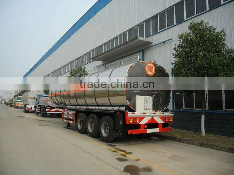 Stainless steel trailer 50mt for liquide transport