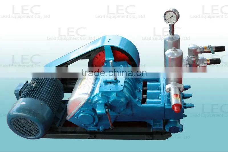 350L flow horizontal triplex piston high pressure slurry pump