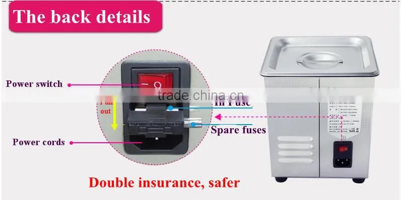 Ultrasonic Cleaner JP-010T power 80W glasses jewelery board parts cleaner 2L