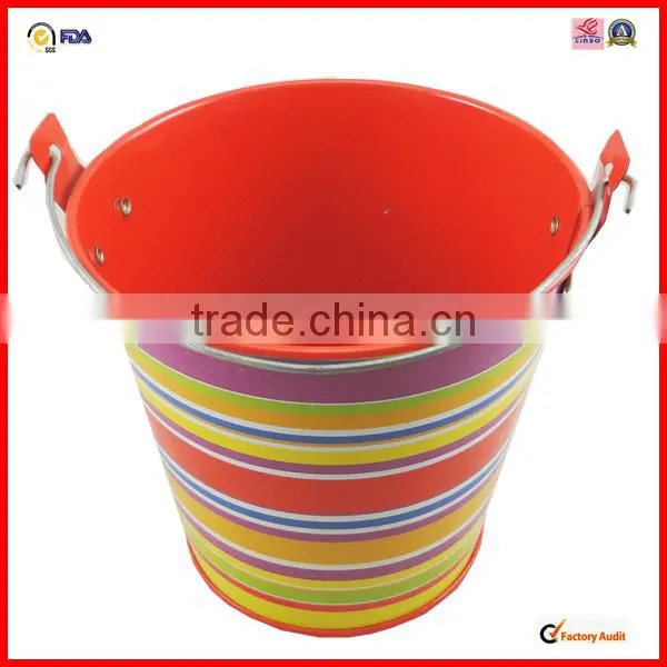 manufactory colored handle galvanized colored tin buckets