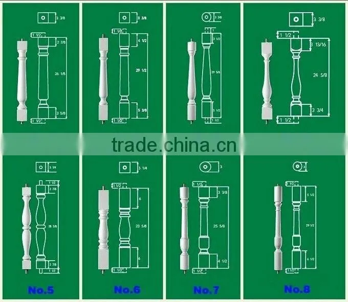 Hand Carved White Marble Rail