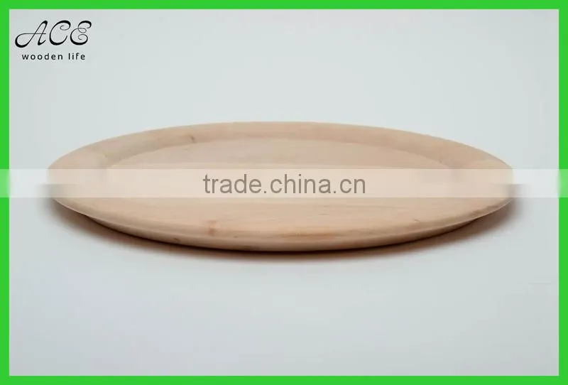 Carved wood blank plate