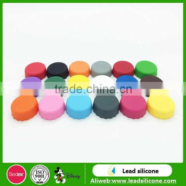 Colorful Reusable Silicone Beer Bottle Caps,Silicone Beer Saver Wine Bottle Stopper