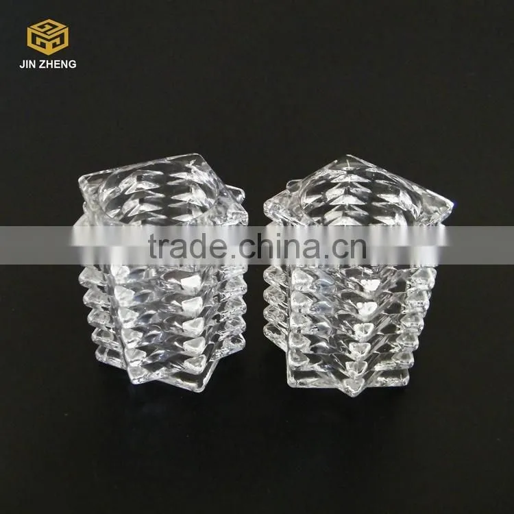 Crystal candle holder glass, customise glass candle holder
