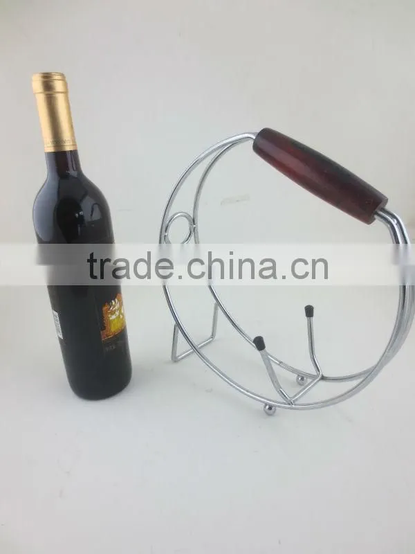 Bottle Rack/4 bottle iron wine rack,metal wine bottle rack,decorative wrought iron wine rack
