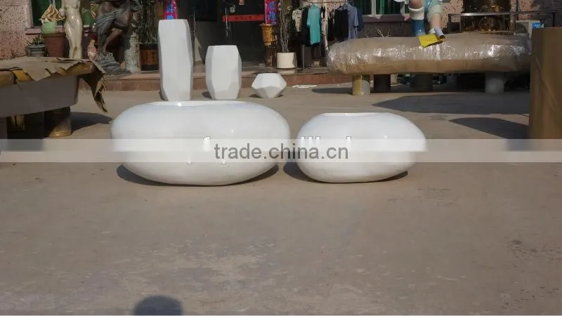 Modern fiberglass planter