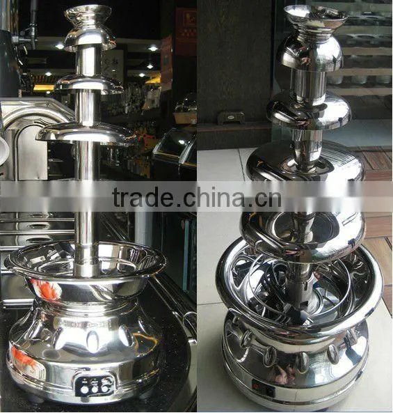Commerce stainless steel 5 tiers chocolate fountain