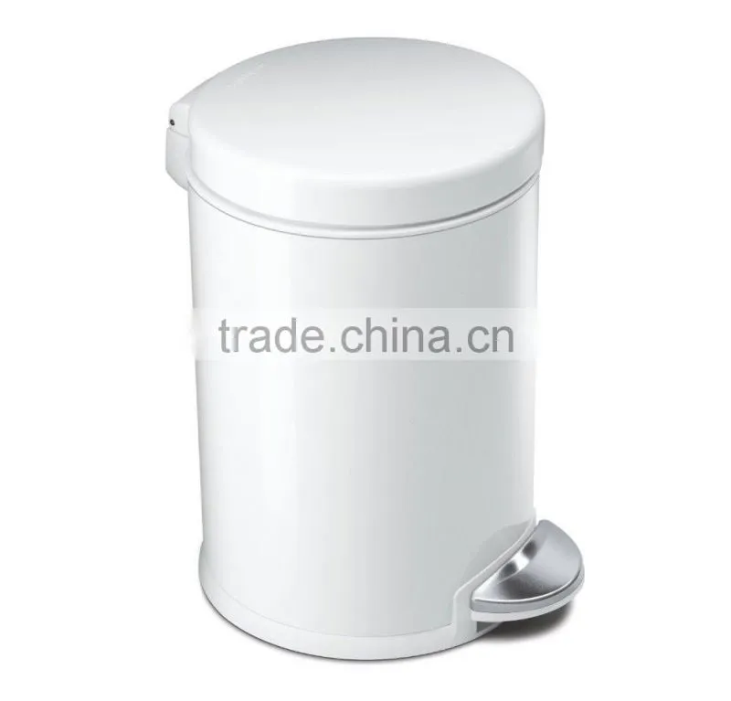 High Quality OEM Colored Pedal Metal Trash Can Household Ash Bin Garbage Bin