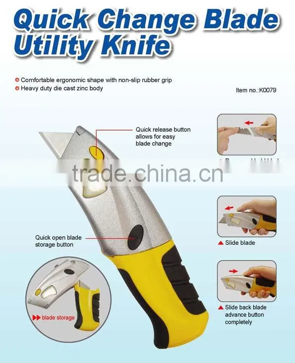 Quick Change Blade Utility Knife