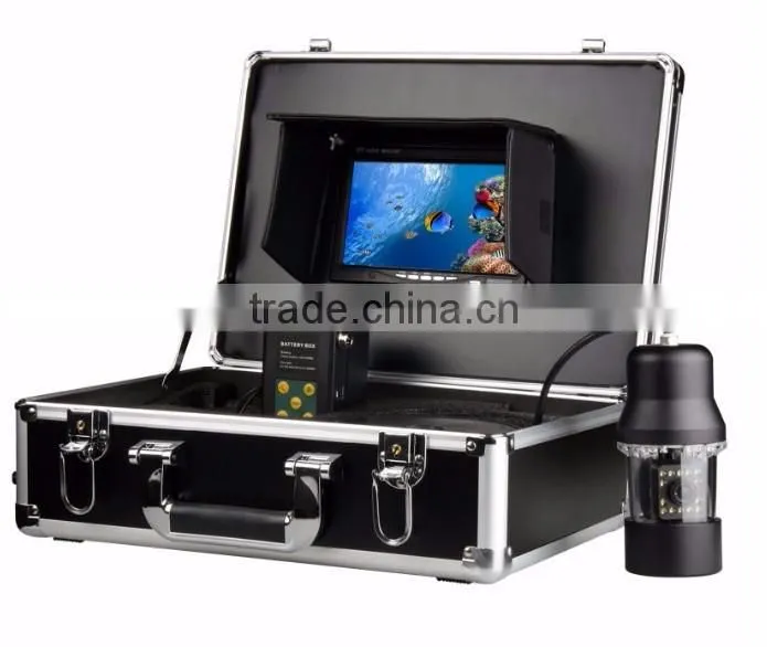 2017 new arrive 7 inch TFT LCD Monitor 20m 360 rotating fish finder underwater aquaculture monitoring camera system with DVR
