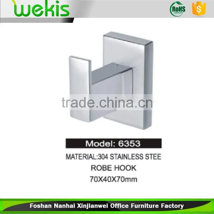 2016 The Hottest Wholesale Price Storage bath hardware factory supply stainless steel robe hook hanger