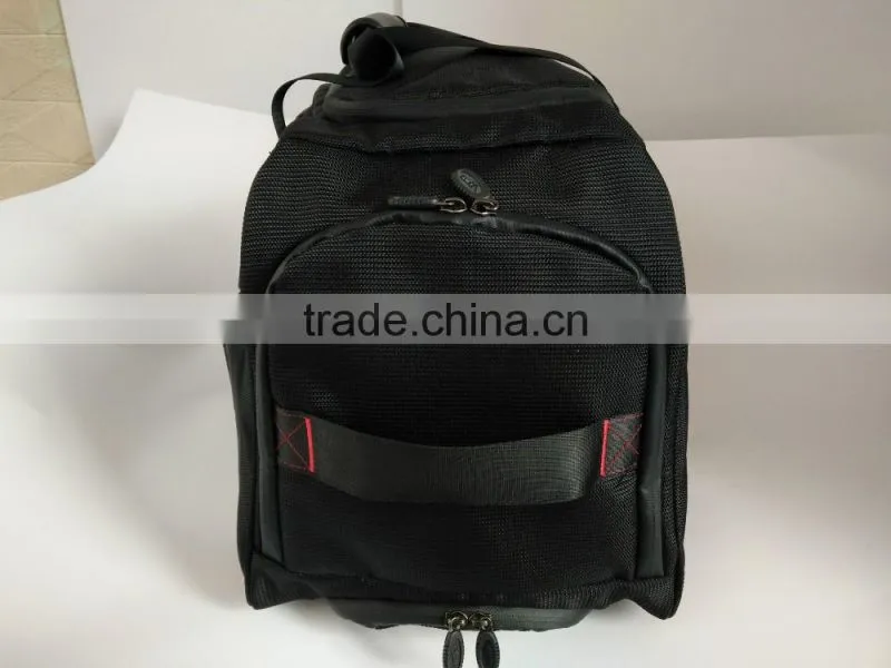 Ployester Nylon Leather Boston Bag with Wheel