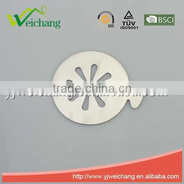 WCTS399 Durable Stainless Steel Cappuccino Coffee Art coffee stencils flower shape coffee stencil, food grade