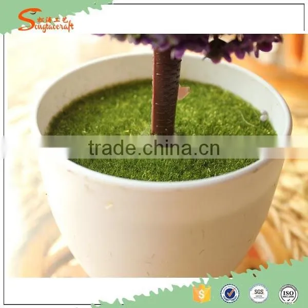 New design Artificial potted topiary table decoration artificial topiary mini artificial grass topiary