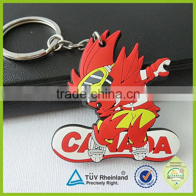 Sales promotion gift custom foaming rubber keyring