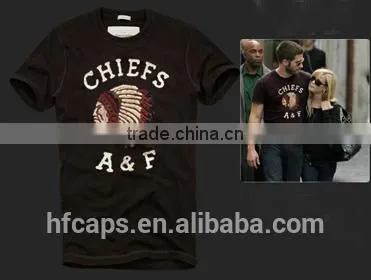 Black Cotton Men's Custom T Shirt Printing