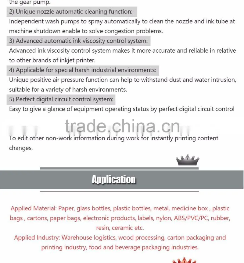 Perfect Laser- Automatic High Speed Two-dimensional Computer Continuous Code Barcode Inkjet Printer for Cable PM-1000-5