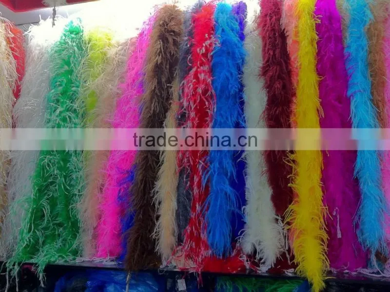 holesale fashion ostrich feather boas, feather trim For Party decoration