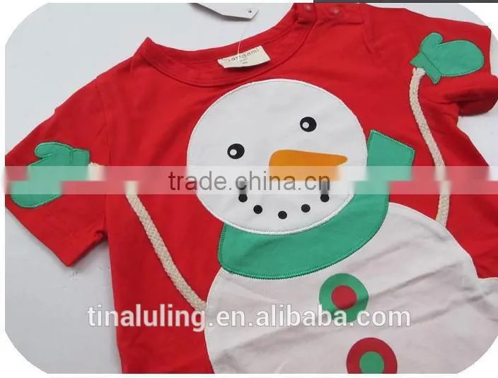 new fashion snowman baby romper baby clothes baby christmas clothes