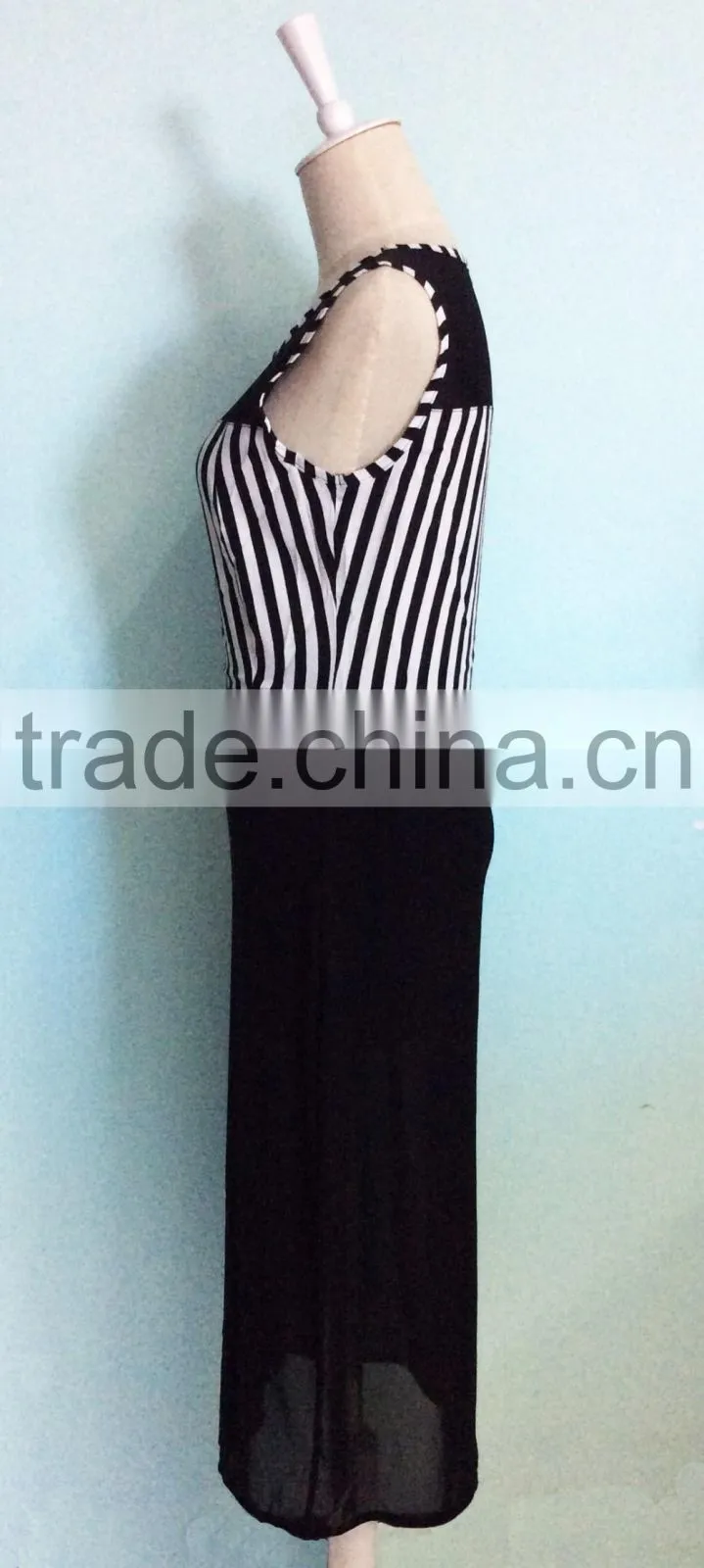 cheapsale china supplier summer women chiffon matching fashion casual dresses