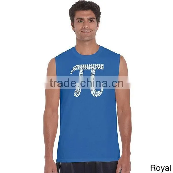 sleeveless t shirt for man casual printing tank top for man