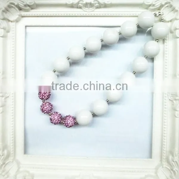 Boutique chunky bead kids necklace wholesale